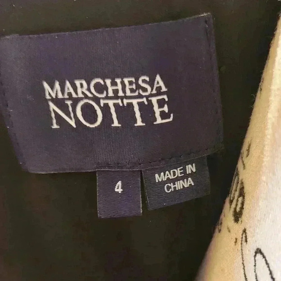 Marchesa Notte metalic lame cocktail dress, size 4 - Picture 5 of 9